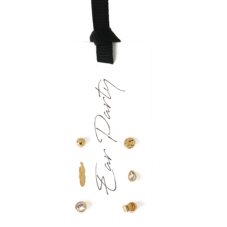 Mini Feather Mixed Stud Ear Party