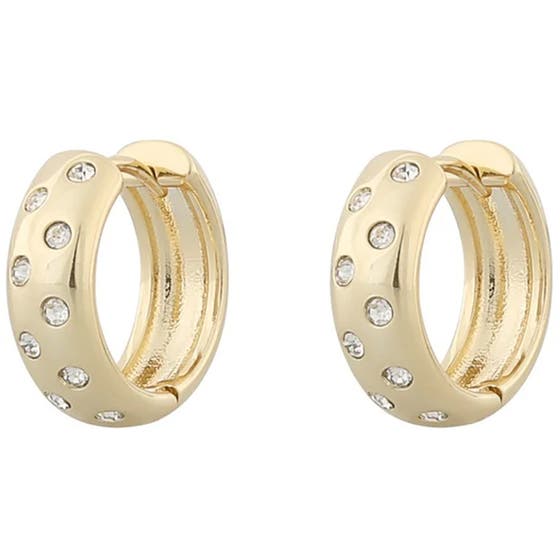 Nine ring ear gold/clear