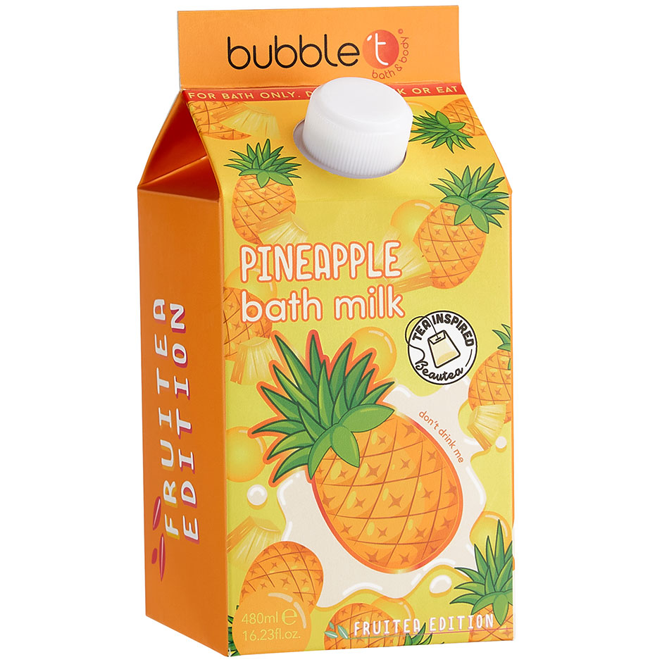 Fruitea Pineapple Bath Milk, 480 ml BubbleT Badskum & Badsalt