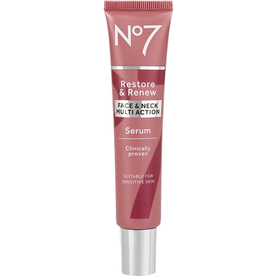 Restore & Renew Multi Action Face & Neck Serum, 30 ml No7 Ansiktsserum