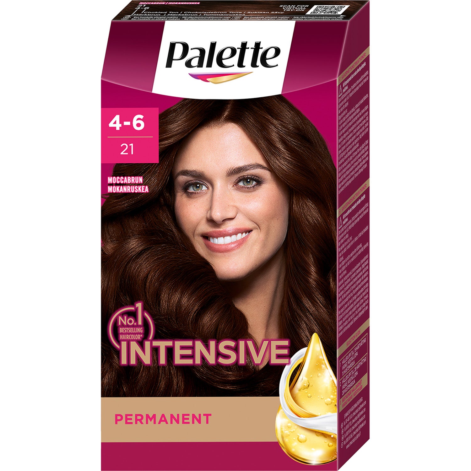 Schwarzkopf Palette Mood 21 Kaffebrun - 115 ml