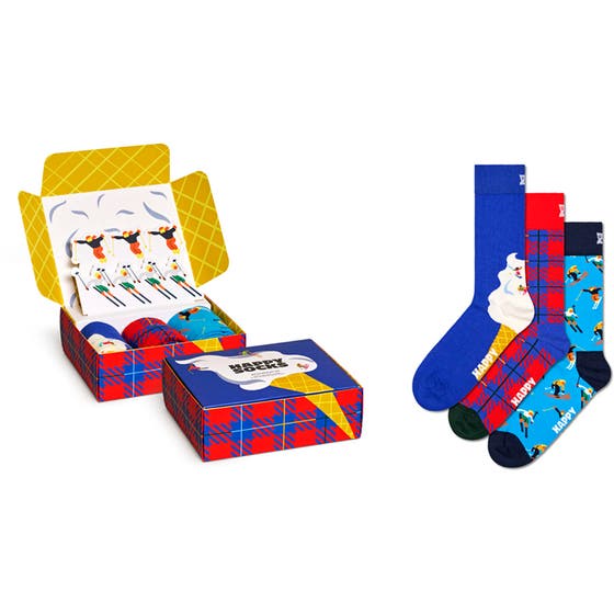 3-Pack Downhill Skiing Socks Gift Set