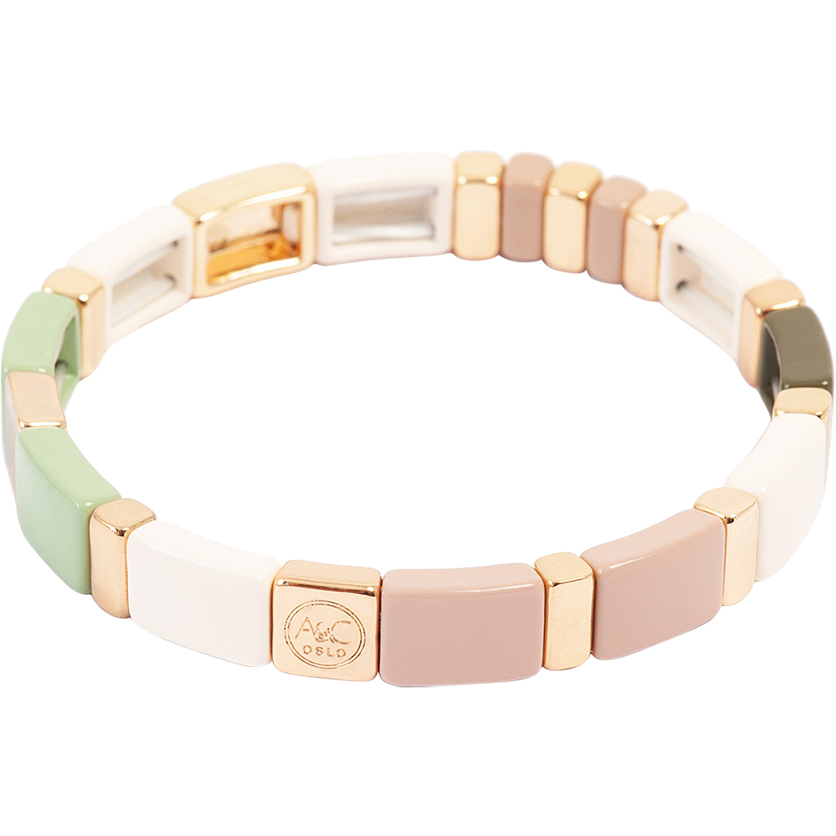 Enamel Tiles Bracelet Soft Tones