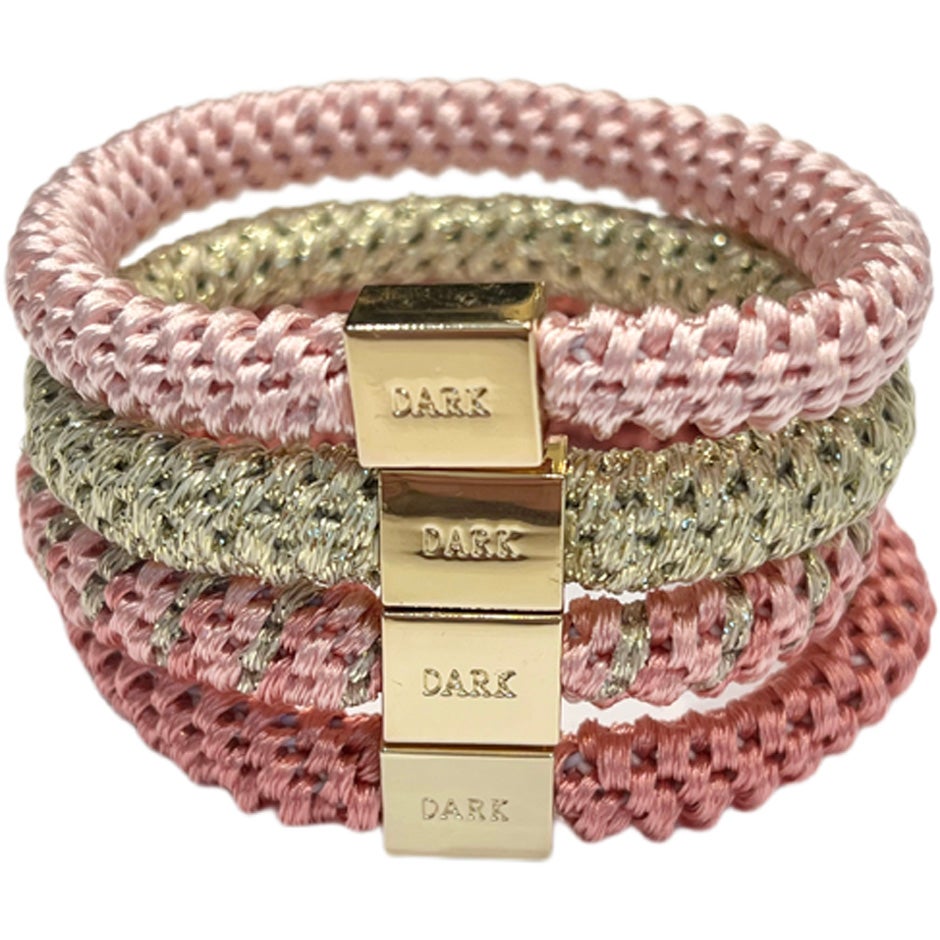 Dark Dark Fat Hair Ties 4 Pk Combo Rose Quartz Mix parfym