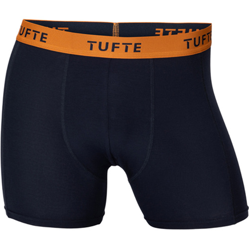 Tufte Mens SoftBoost Boxer Briefs Sky Captain / Apricot Orange