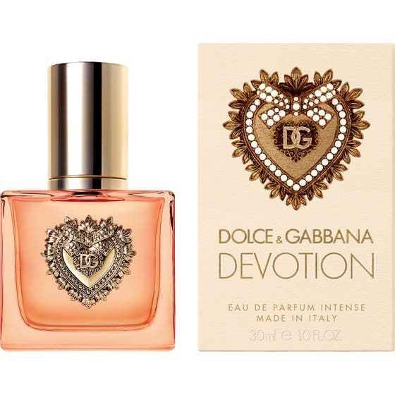 Dolce & Gabbana Devotion Intense 30 ml Dolce Gabbana dam parfym i bärnstensfärgad flaska med lyxigt guldhjärta och ask