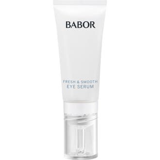 Babor Fresh & Smooth Eye Serum 15 ml babor ögonserum i vit tub med genomskinlig applikator för piggare blick