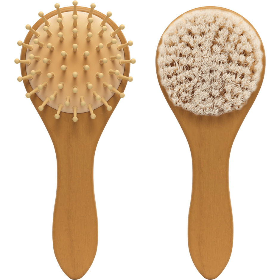 Wooden Hair Brush Set