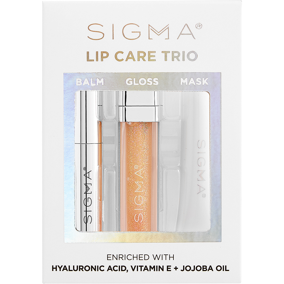 Lip Care Trio, Sigma Beauty Läppbalsam & Läppskrubb