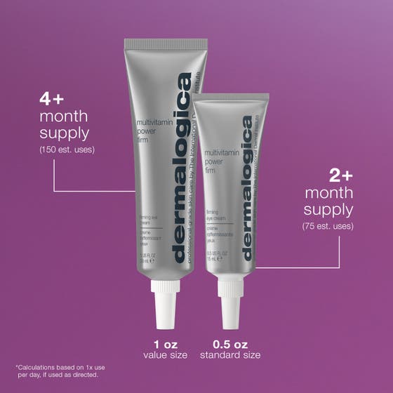Dermalogica AGE smart Multivitamin Power Firm 15 ml antiåldrande behandling i två silvriga tuber med vita lock