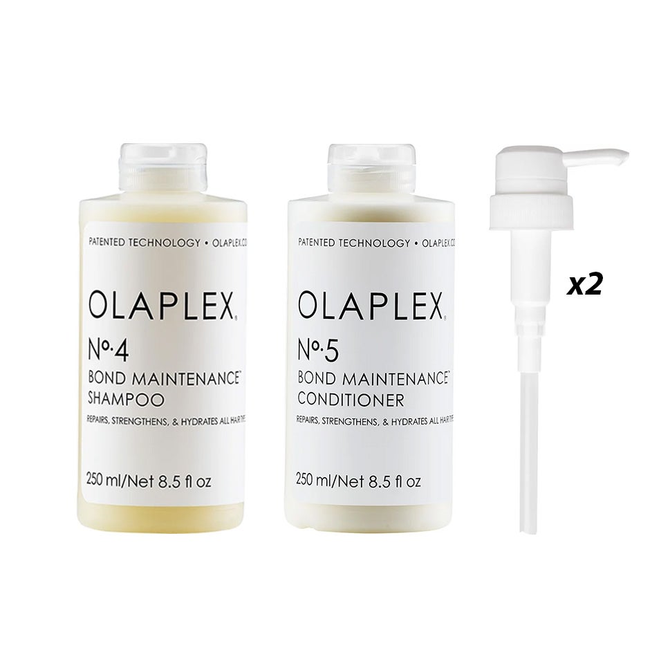 Olaplex Bond Maintance Duo Shampoo + Conditioner 250 ml + Pumps - 500 ml