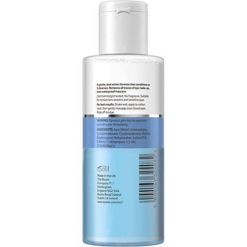 No7 Eye Make Up Remover for Cleansing, Conditioning