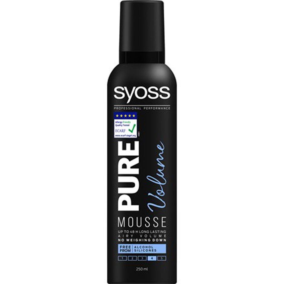 Mousse Pure Volume, 250 ml Syoss Stylingprodukter