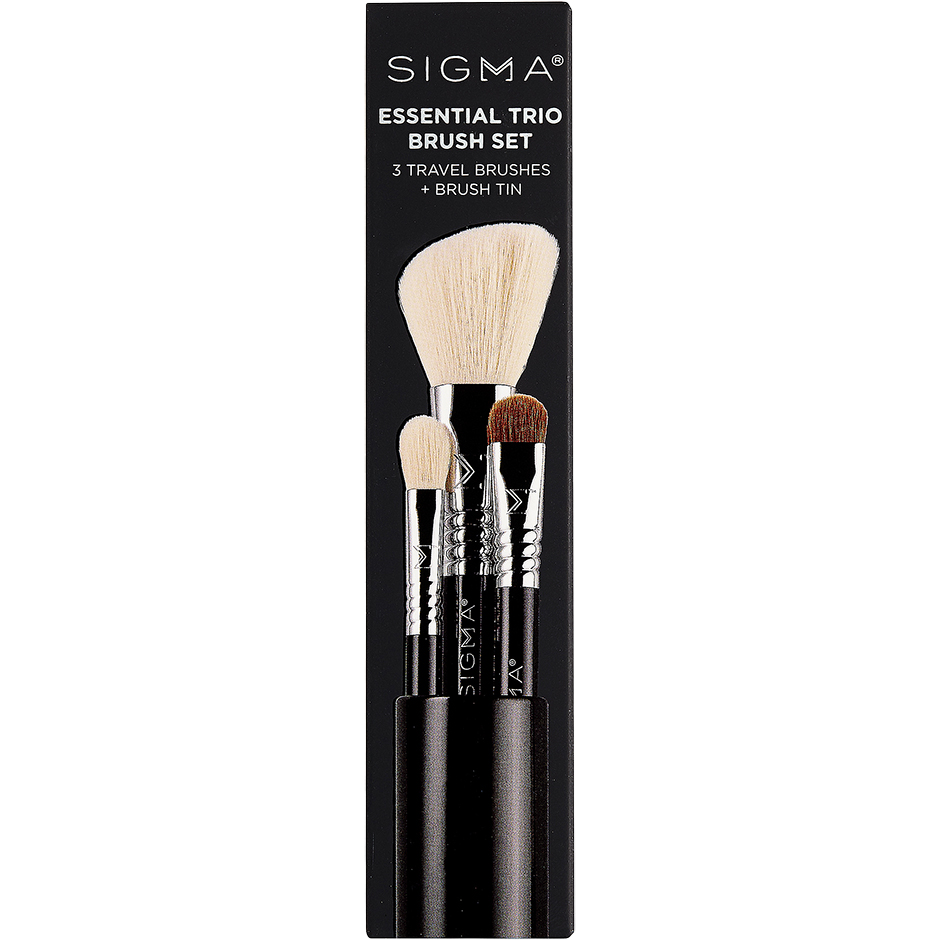 Essential Trio Brush Set - Black, Sigma Beauty Borstar & Penslar