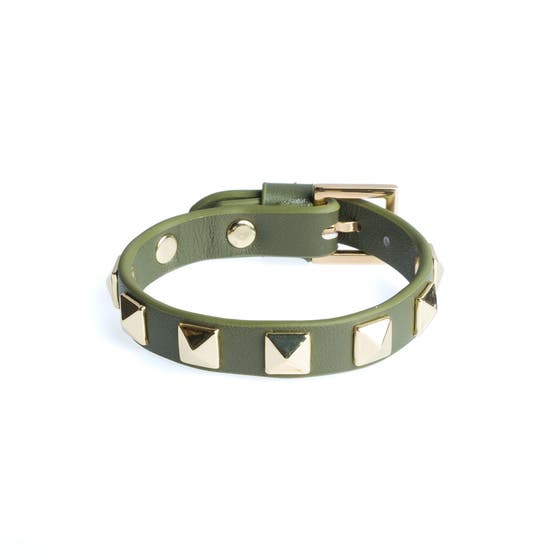 Leather Stud Bracelet