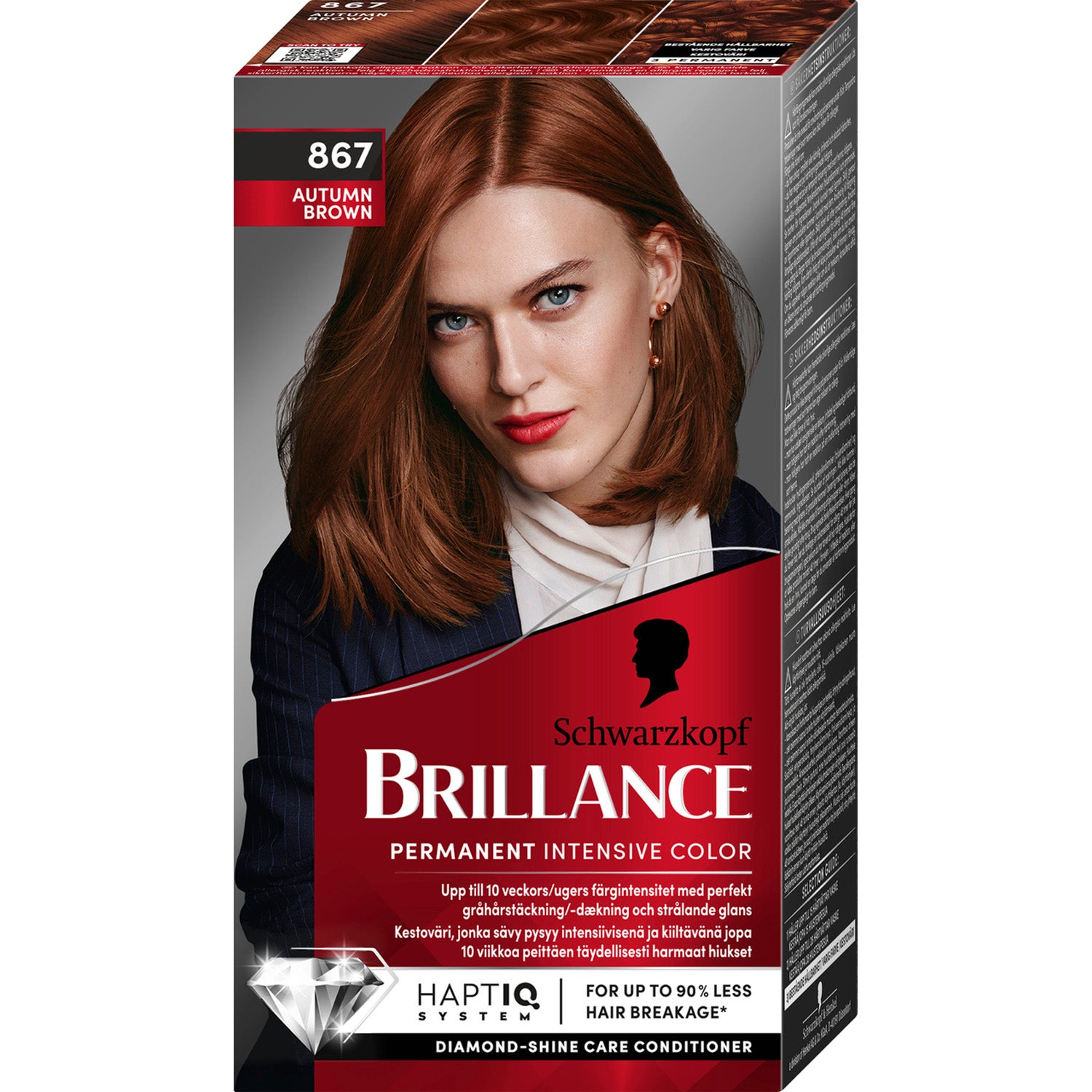 Schwarzkopf Brillance Permanent Intensive Color 867 Autumn Brown - 1 pcs