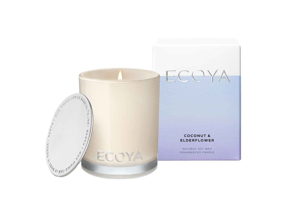 Ecoya Coconut Elderflower Candle 80 gr 25t brennetid 80 g