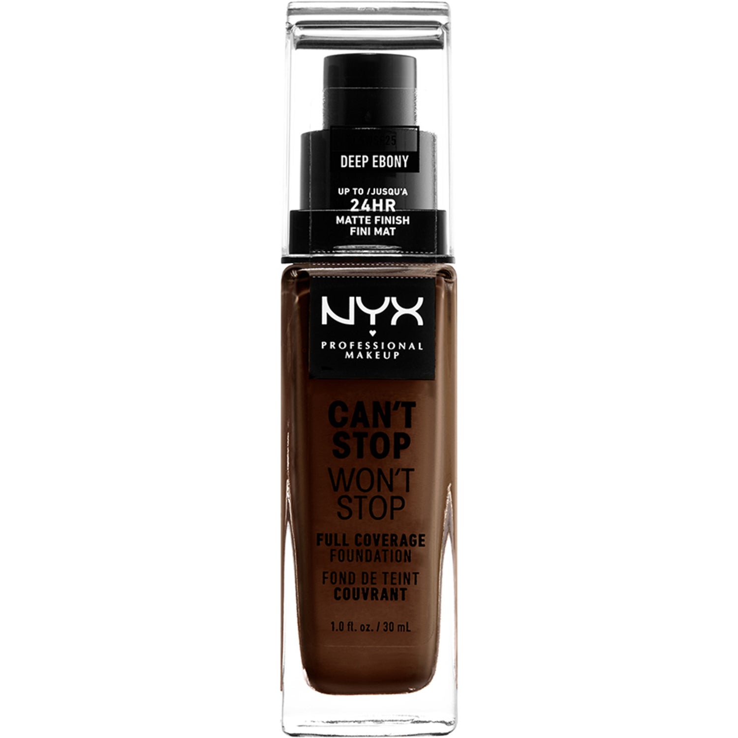 NYX Professional Makeup Can't Stop Won't Stop Foundation Deep ebony - 30 ml