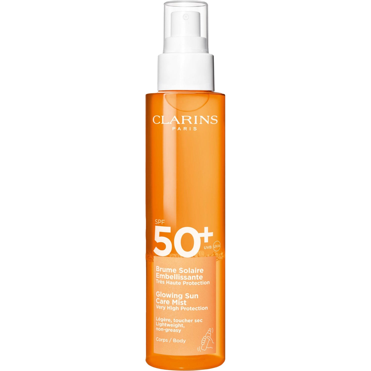 Clarins Glowing Sun Care Mist SPF50-Very High Protection SPF