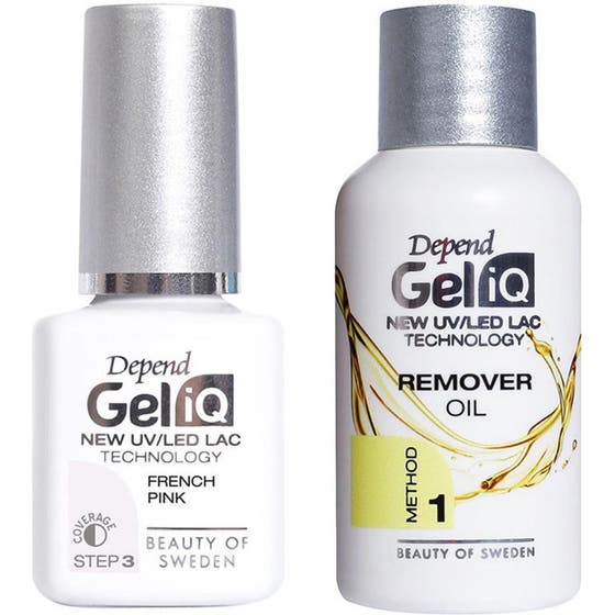 Gel IQ French Pink & Remover Oil Set