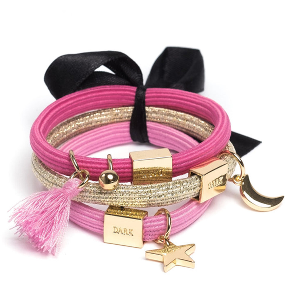 Hair Ties 3 Pk Charm Combo