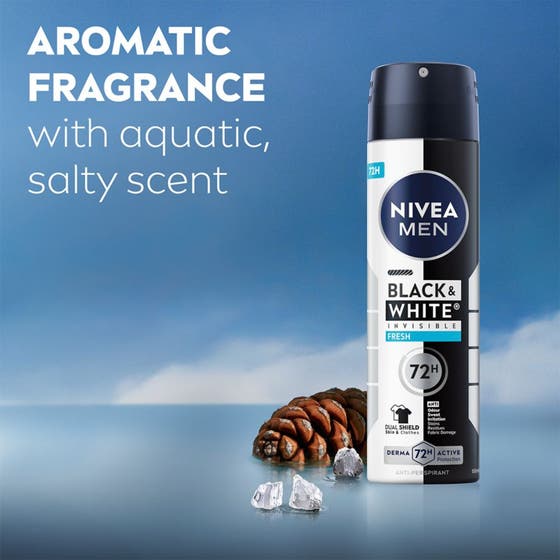 MEN Black & White Fresh Spray