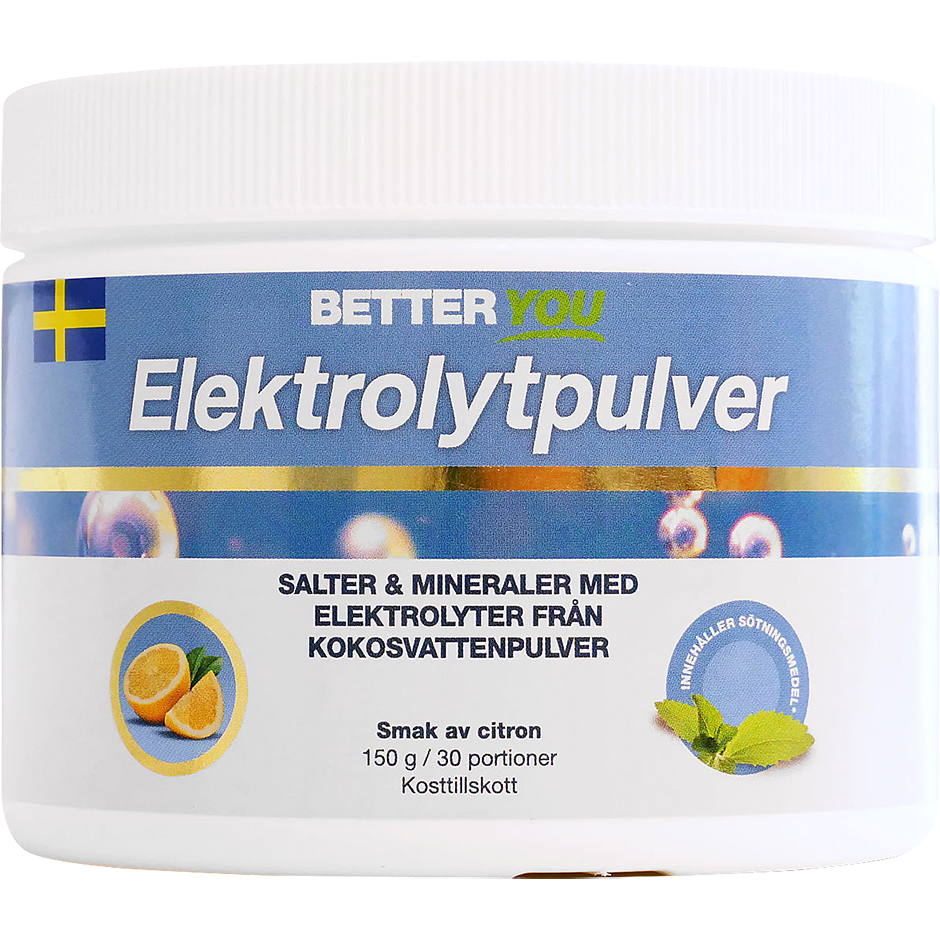 Elektrolytpulver Citron, 150 g Better You Kosttillskott