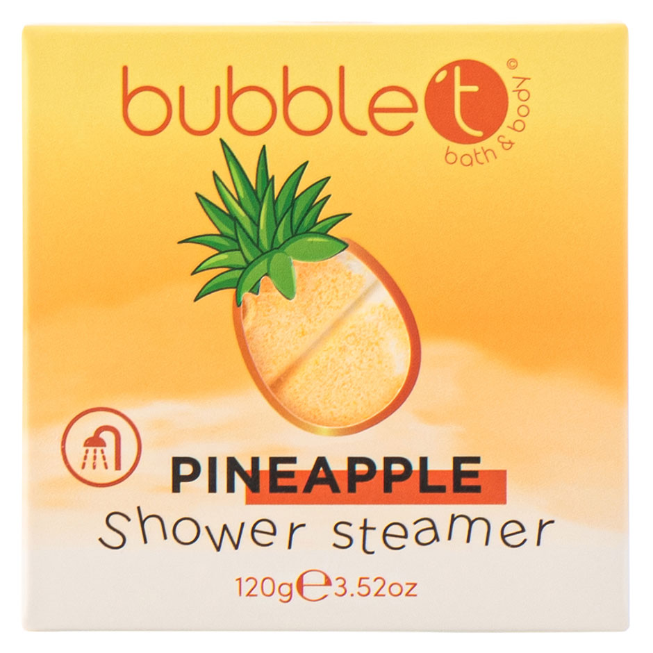 Fruitea Pineapple Shower Steamer, 120 g BubbleT Badskum & Badsalt