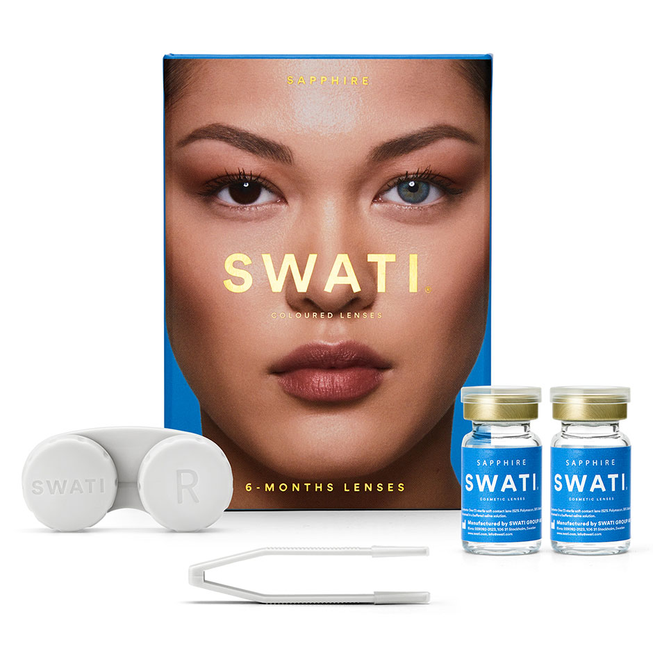 Sapphire, 2 st SWATI Cosmetics Färgade linser