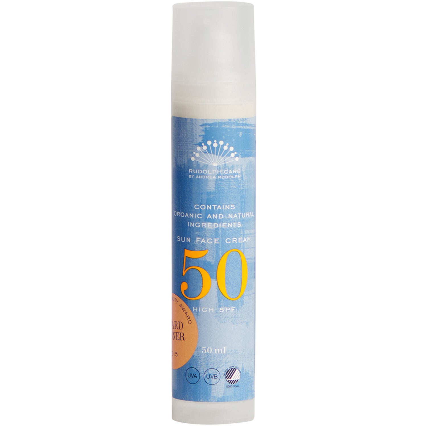Rudolph Care Sun Face Cream SPF50 Økologisk solkrem 50 ml - 50 ml