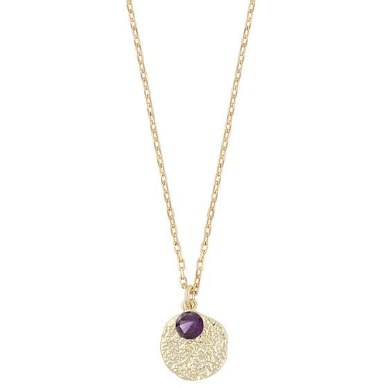 London pendant neck 45 gold/purple