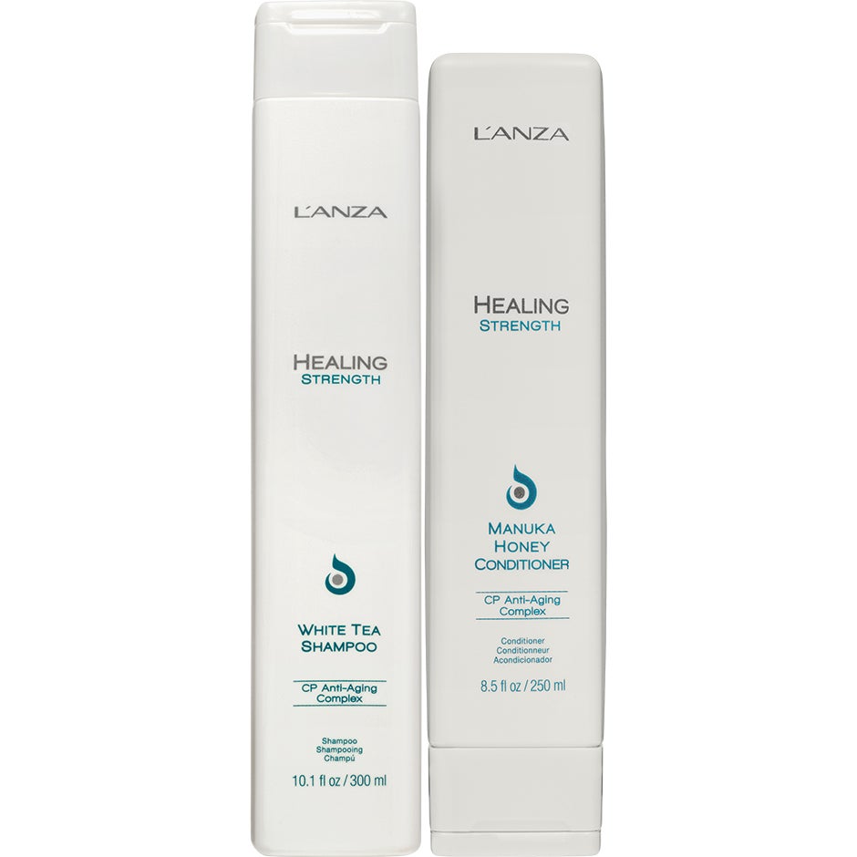 L'ANZA Healing Strength Duo Shampoo 300ml, Conditioner 250ml - 550 ml