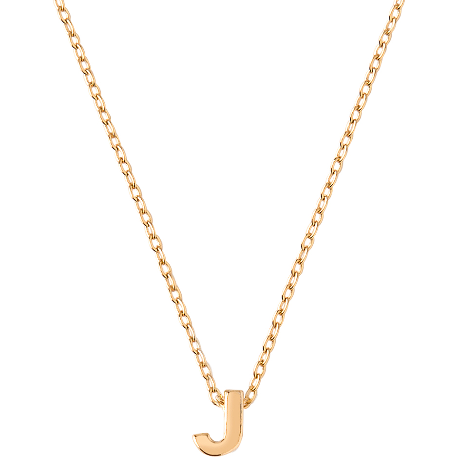 Gold Plated Initial J Necklace Giftbox