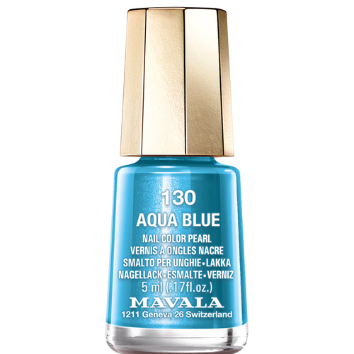 Mavala Nail Color Pearl, 130 Aqua Blue