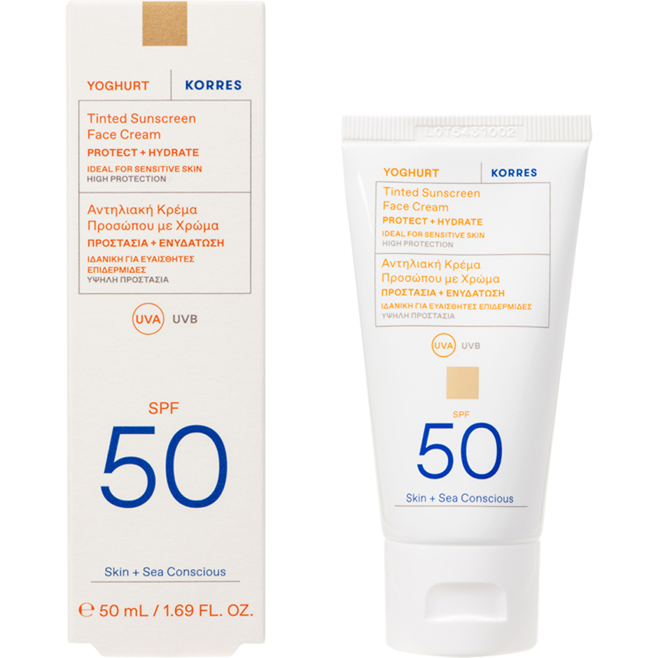 Yoghurt Tinted Sunscreen Face Cream SPF50