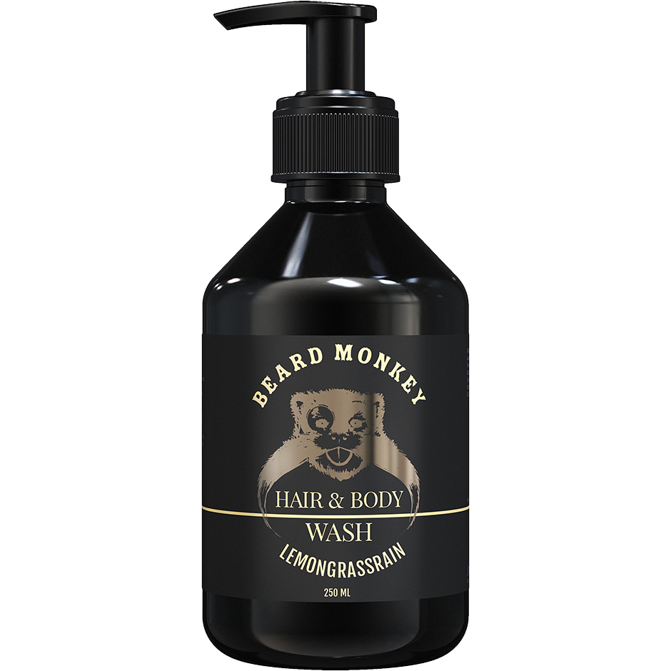Hair & Body Lemongrass, 250 ml Beard Monkey Bad- & Duschcreme