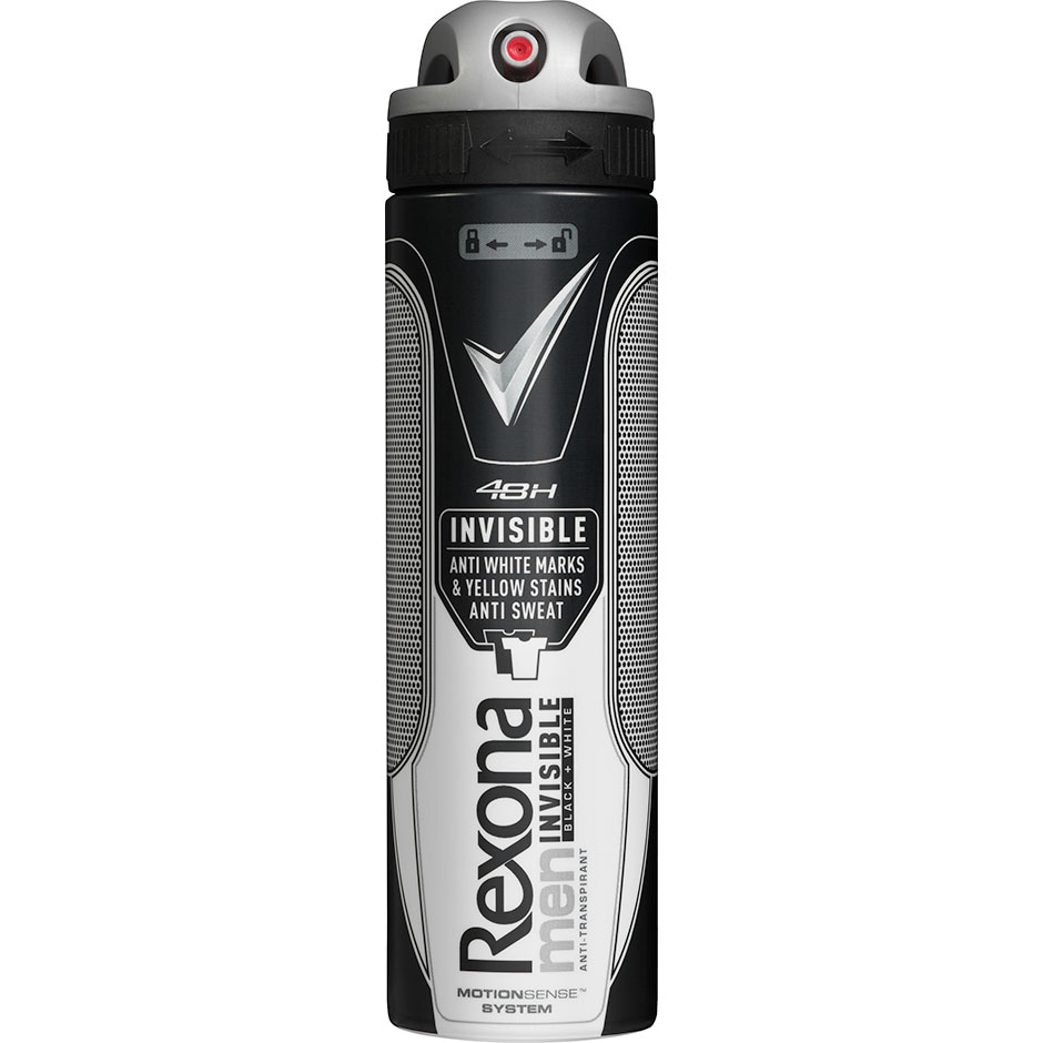 Men Deo Spray Invisible Black & White, 150 ml Rexona Herrdeodorant