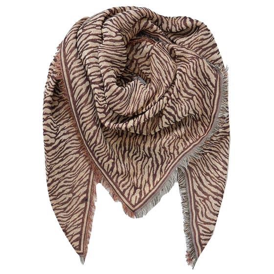 Mille Zebra Scarf Praline