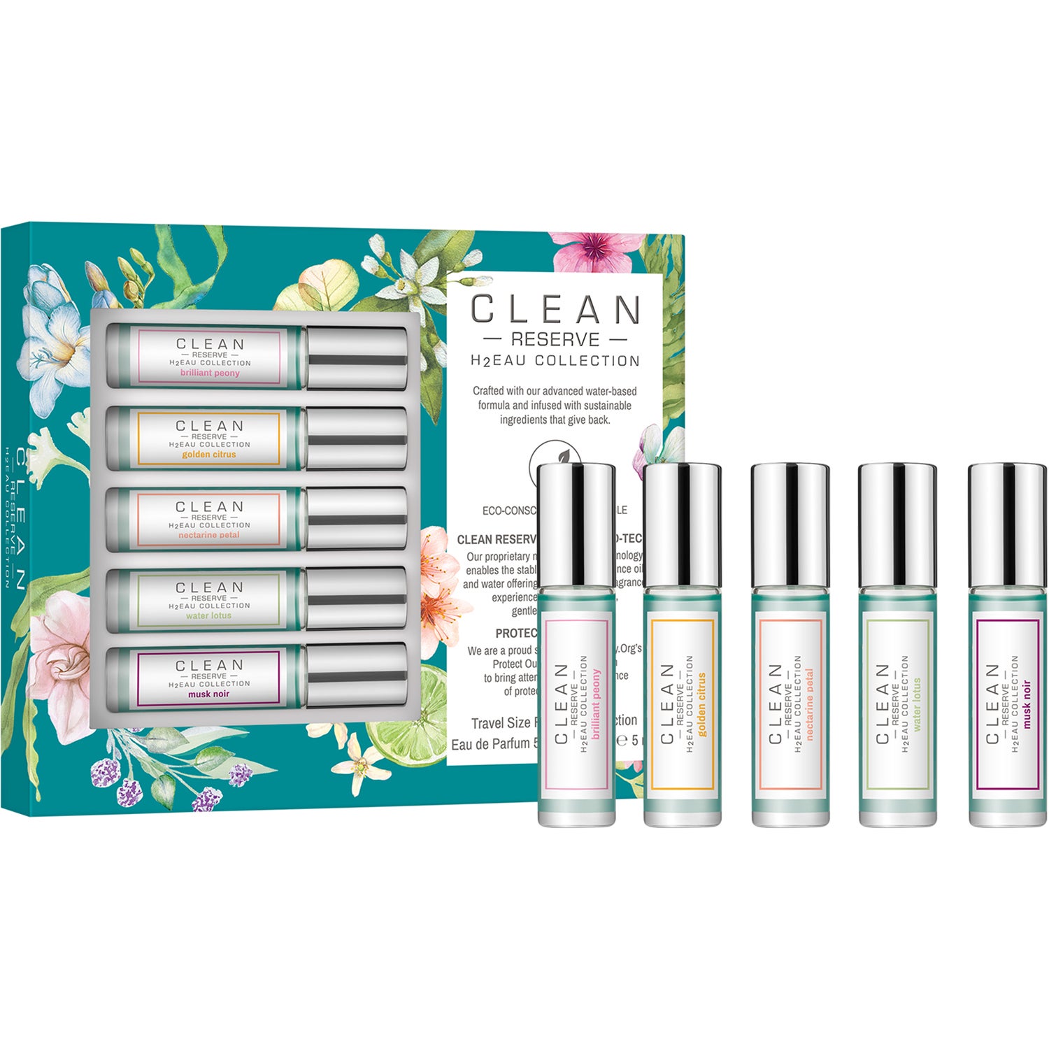 Clean RESERVE H2EAU Rollerball Collection Eau de Parfum Travel Spray 25 ml