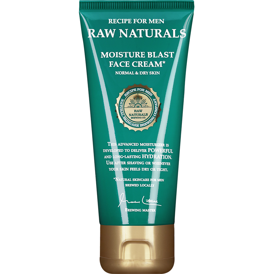 Raw Naturals Moisture Blast Face Cream, 100 ml Raw Naturals by Recipe for Men Ansiktskräm för män