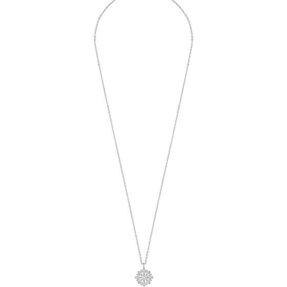 Misty Round Pendant Neck 42 S/Clear