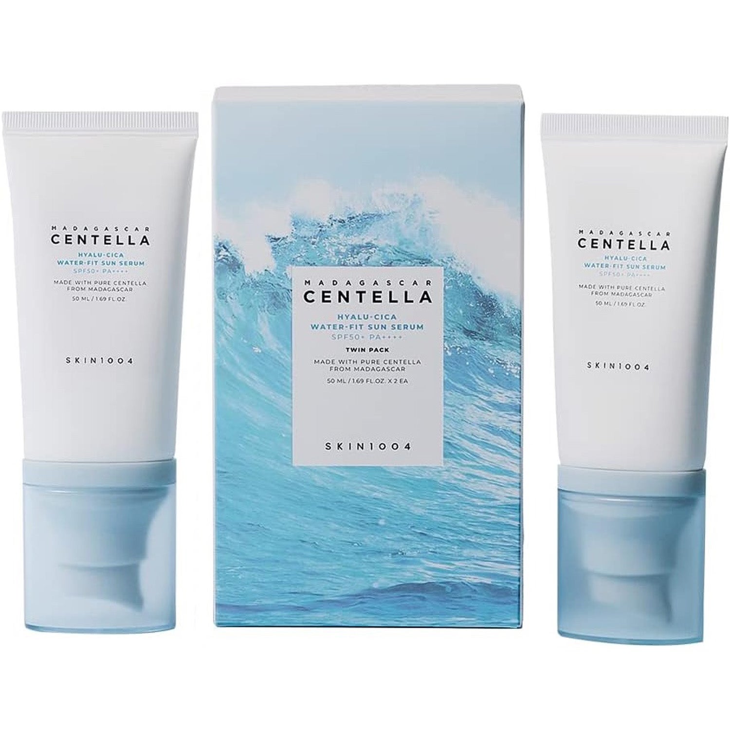 Skin1004 SKIN1004 Madagascar Centella Hyalu-Cica Water-Fit Sun Serum 2x50 ml - 100 ml parfym