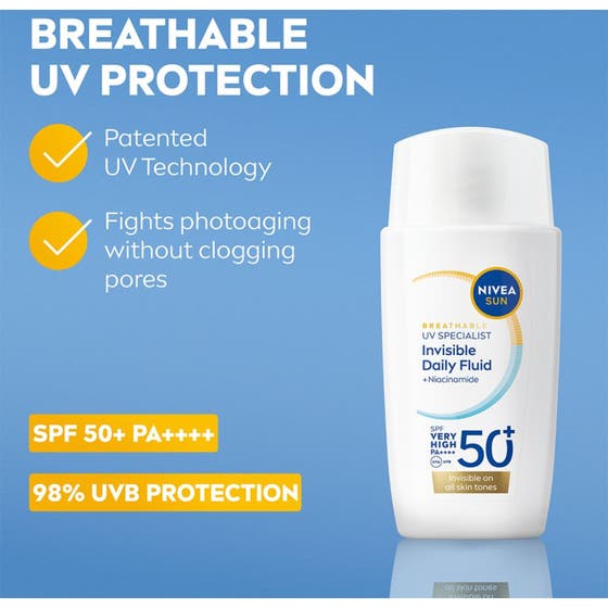 UV Face Invisible Daily Fluid SPF50+