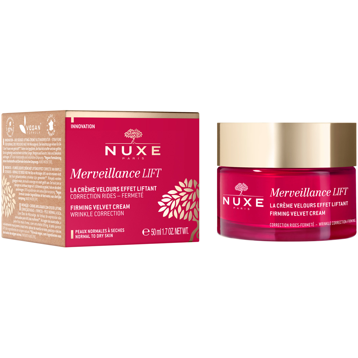 Merveillance LIFT Firming Velvet Cream Wrinkle Correction, 50 ml Nuxe Dagkräm