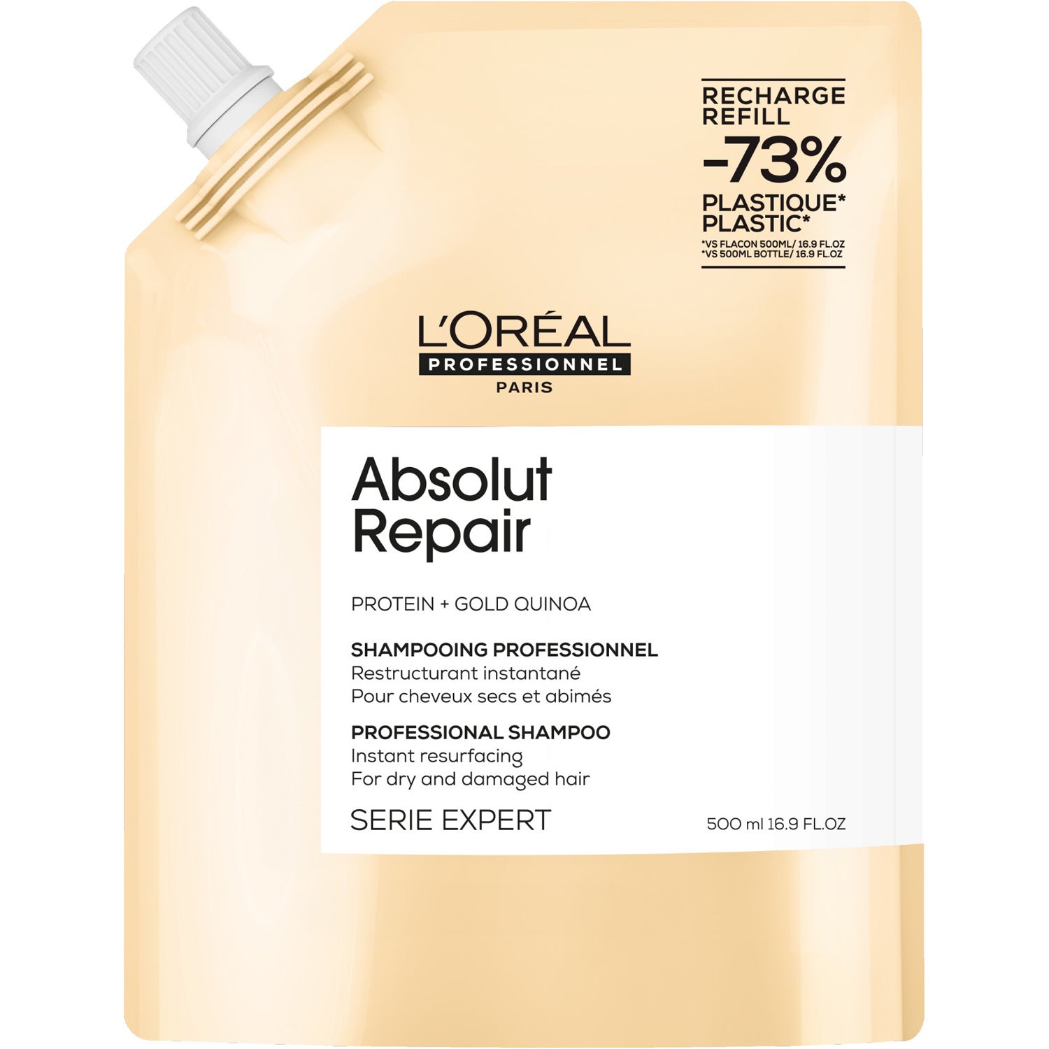 L'Oréal Professionnel Absolut Repair Gold Shampoo - 500 ml Refill