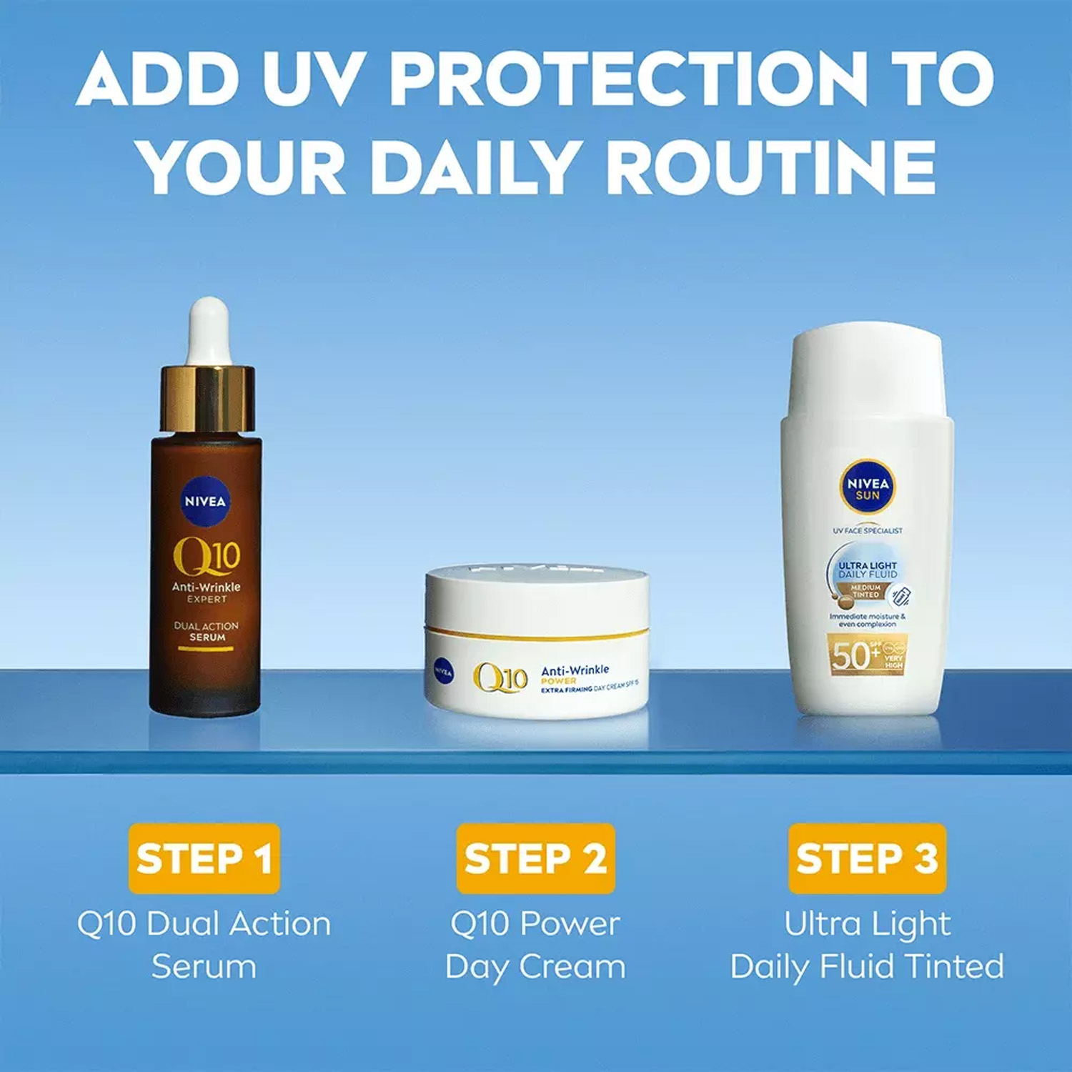 UV Face Ultra Fluid Medium Tinted SPF50+