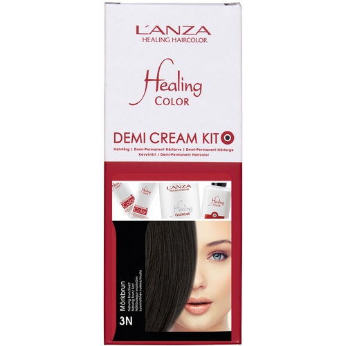 L'ANZA Healing Color Demi Cream Kit, 3N Mörkbrun