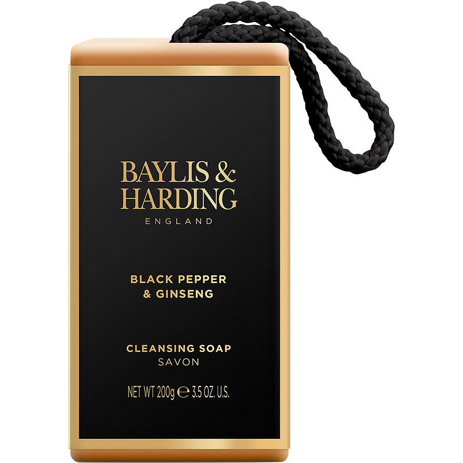 Men's Black Pepper & Ginseng Soap on a Rope, Baylis & Harding Handtvål