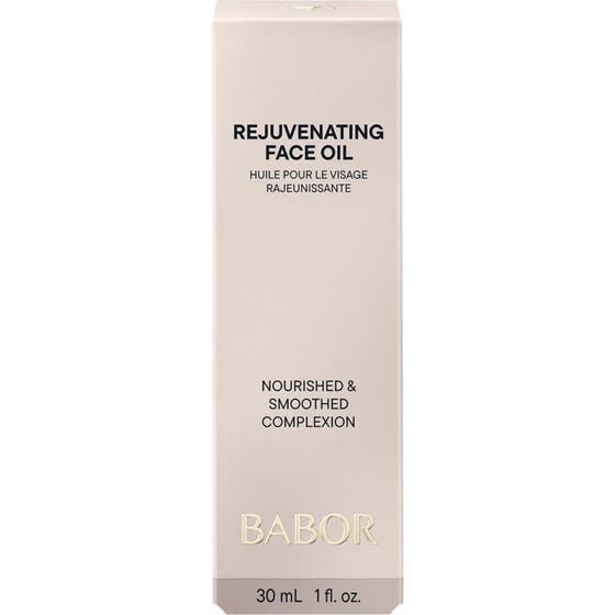 Babor Rejuvenating Face Oil 30 ml ansiktsolja anti-age Babor i vit ytterkartong som ger naturlig föryngring.