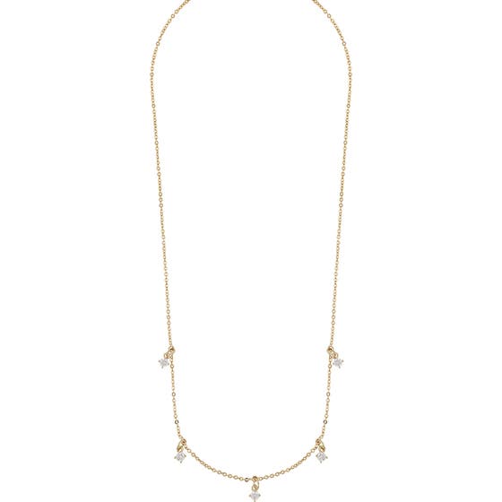 Audry Stone Charm Neck 42 G/Clear